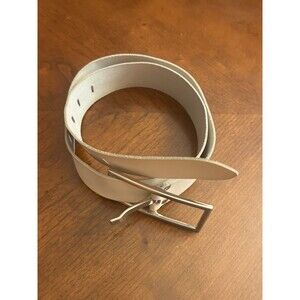 Vanzetti By BGM White Women's Teal Leather Belt Made In Germany TW 85 US 31-36”